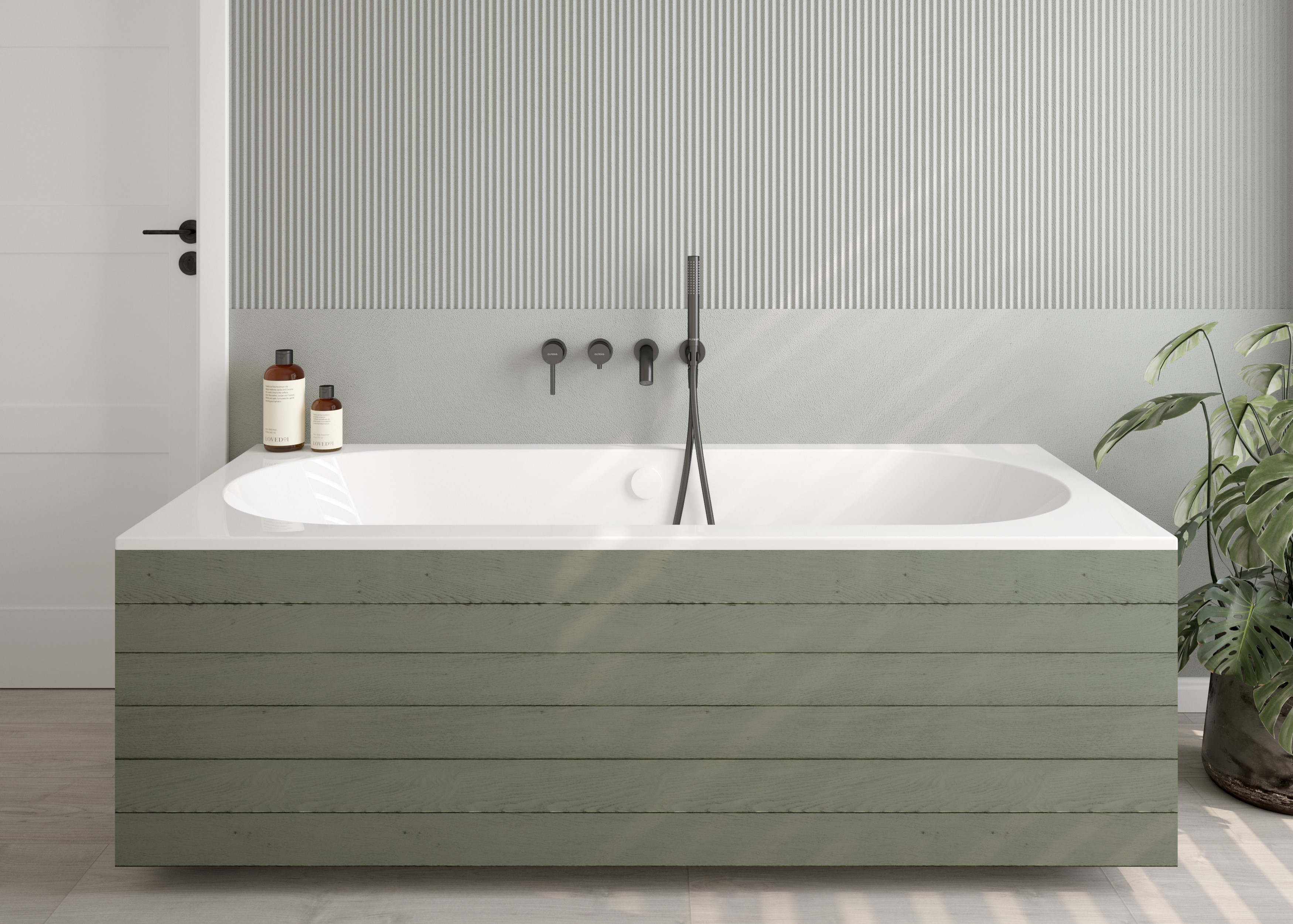 Oltens Lykke wanna 170x75 cm prostokątna akrylowa biała 10013000 - Wysyłka w 24h