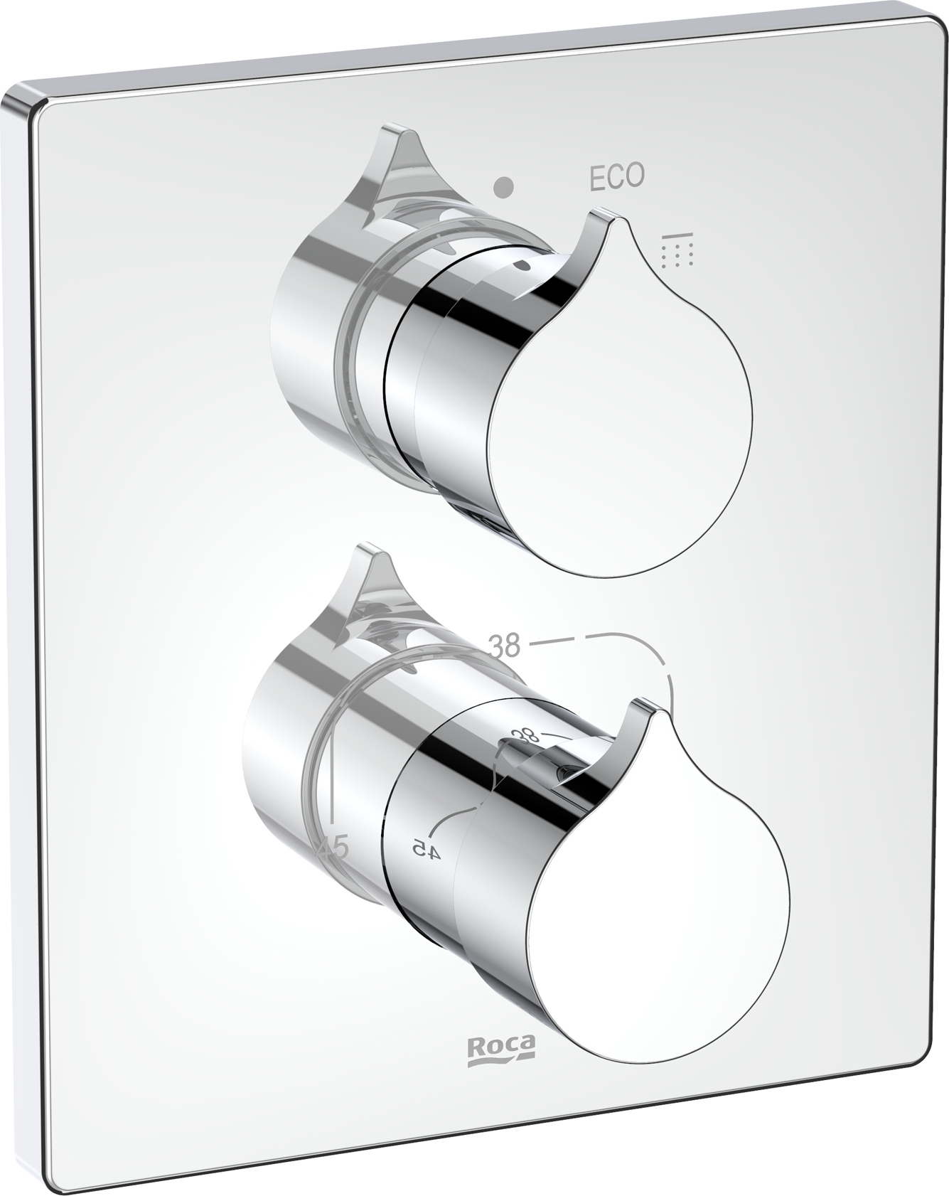 Roca Inspira bateria prysznicowa podtynkowa termostatyczna chrom A5A2C3AC00