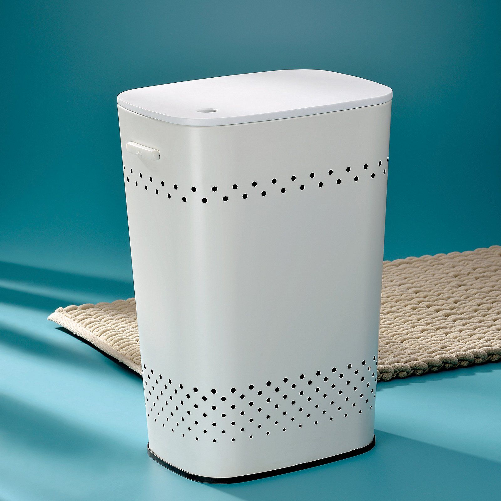 Kela Malaga kosz na bieliznę i pranie 60 l biały KE-23963 - Wysyłka w 24h