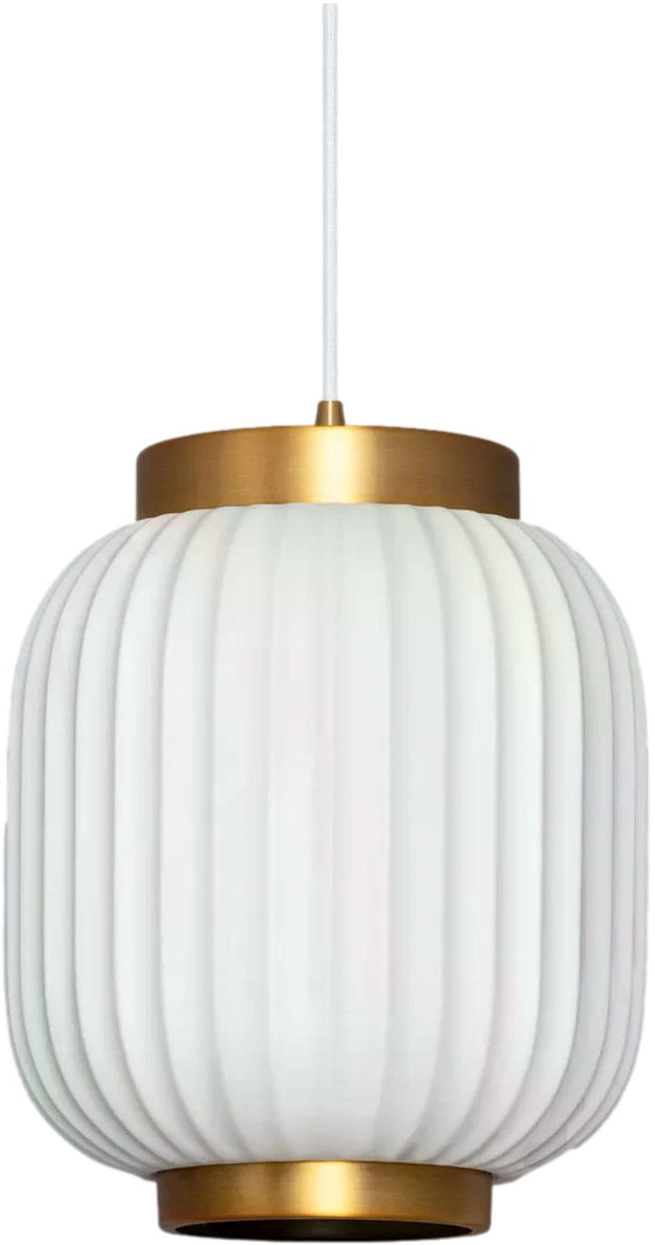 Abruzzo Porcellado lampa wisząca 1x40W biały/złoty ABR-LWPP-E14