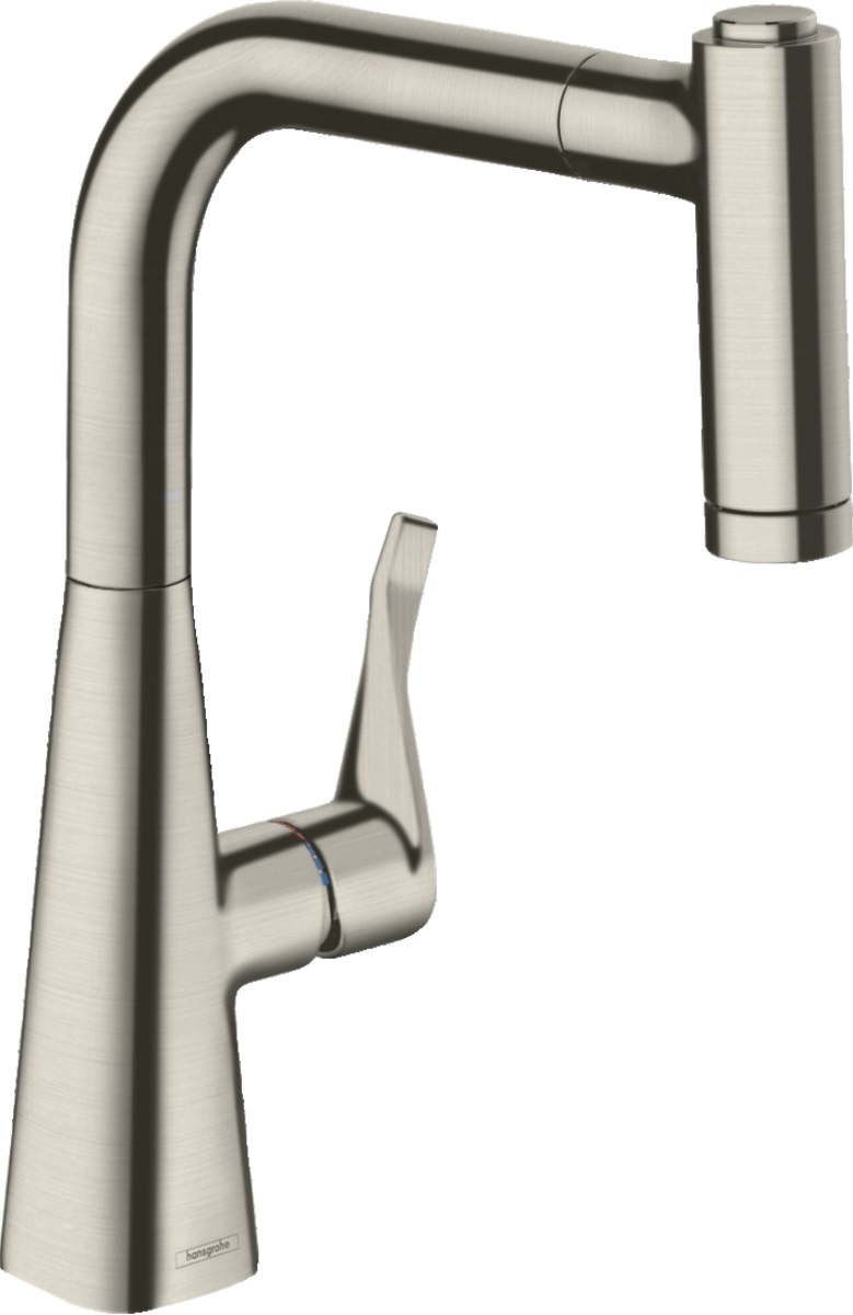 Hansgrohe Metris M71 bateria kuchenna stojąca stalowa 14834800