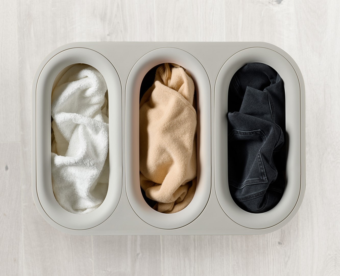 Joseph Joseph Tota Trio Luxe kosz na bieliznę i pranie 90 l bambus beżowy 5000008