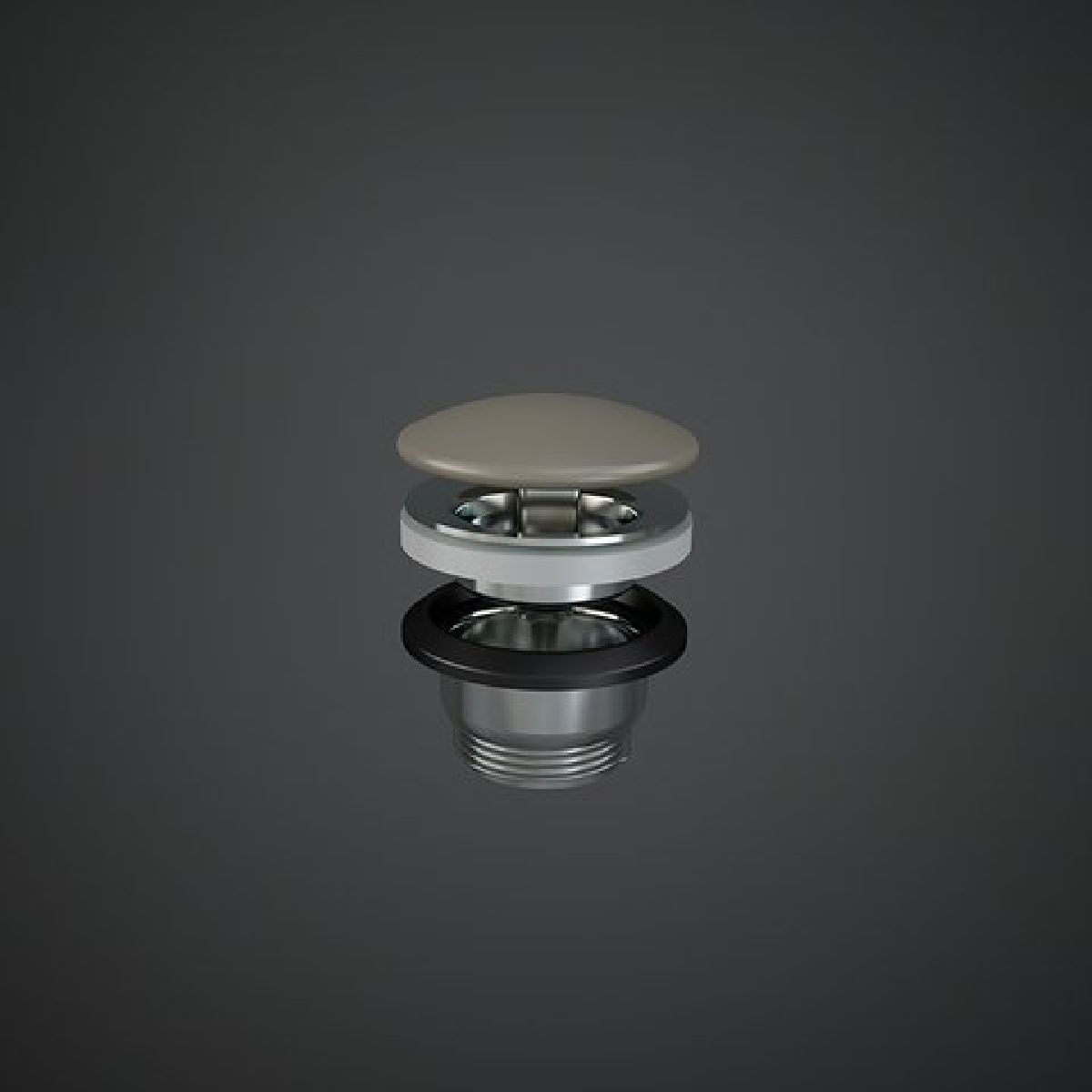 Rak Ceramics Duo korek do umywalki klik-klak cappuccino mat DUO002514A