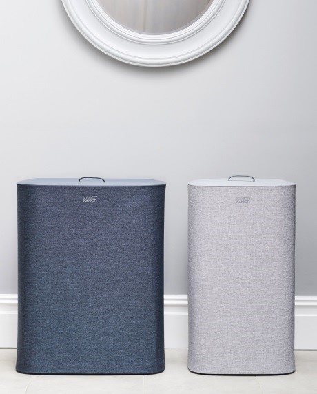 Joseph Joseph Tota kosz na bieliznę i pranie 60 l podwójny czarny 50002