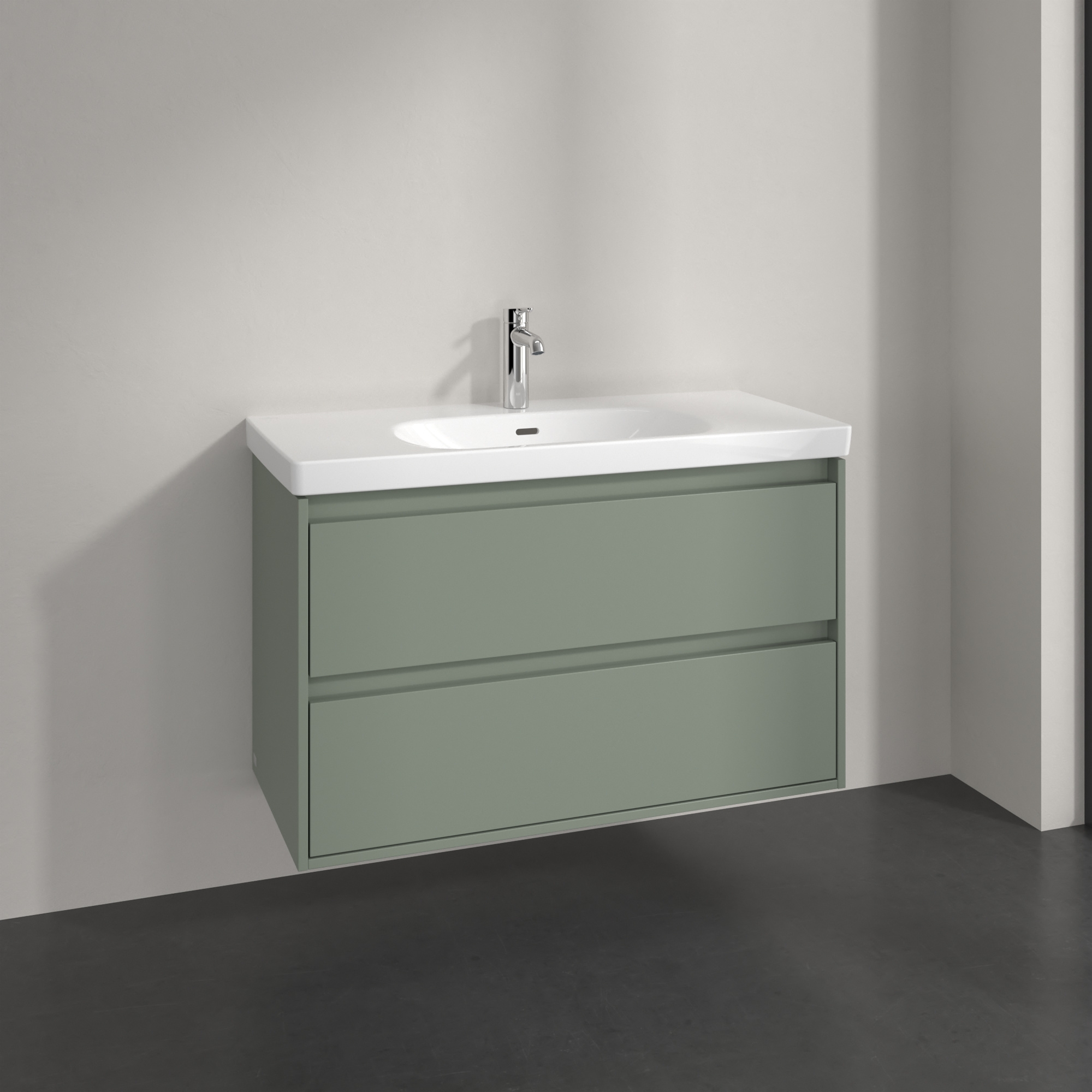 Villeroy & Boch Skyla szafka 97,2x43,9x59,6 cm podumywalkowa wisząca Soft Green C79900AF