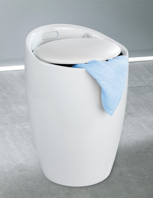 Wenko Candy kosz na pranie 2w1 biały 20631100