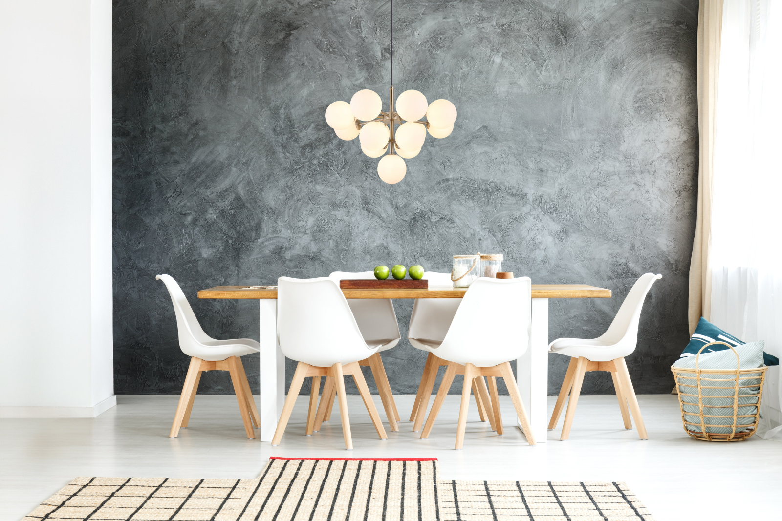 Globo Lighting Grappy lampa wisząca 13x13 W nikiel-biała 56143-13N