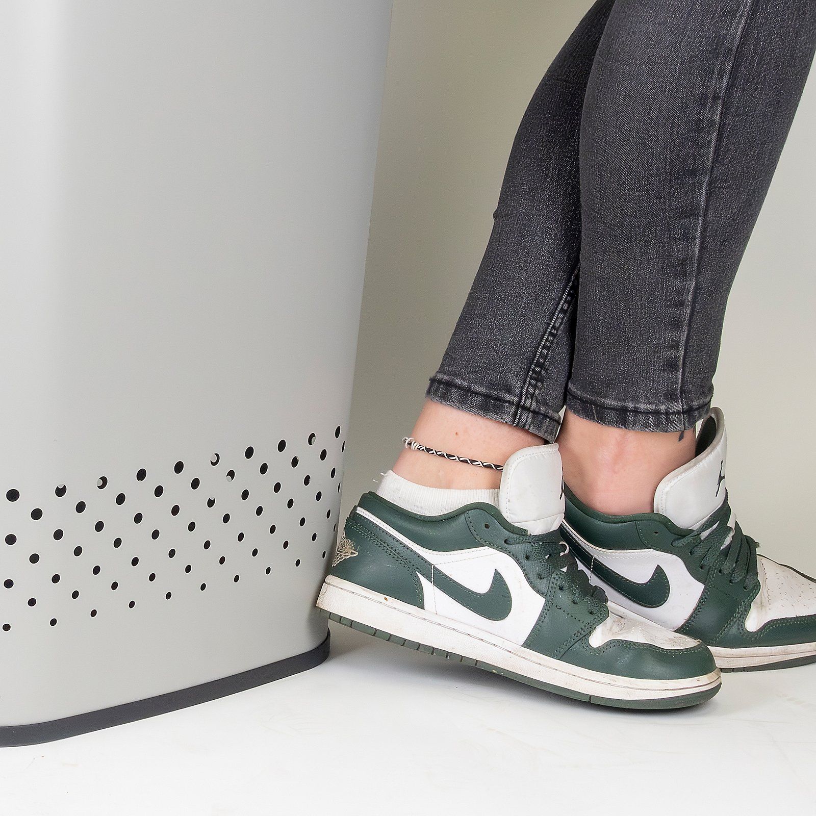 Kela Malaga kosz na bieliznę i pranie 60 l szary KE-23965