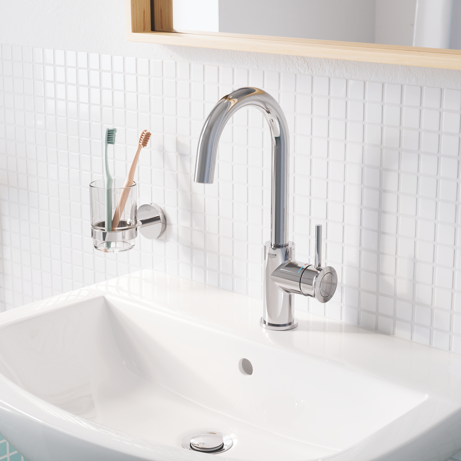Grohe Essentials kubek do mycia zębów szkło kryształowe 40372001 - Wysyłka w 24h