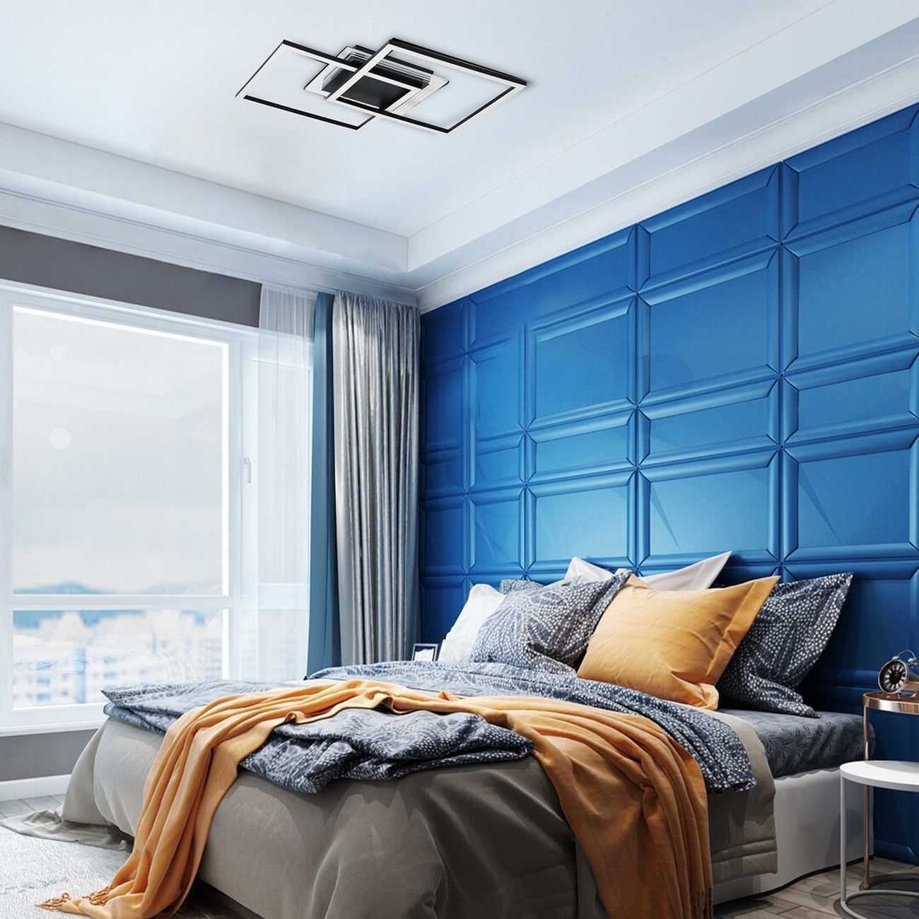 Rabalux Ottavia lampa podsufitowa 3x28 W biała-czarna 71372