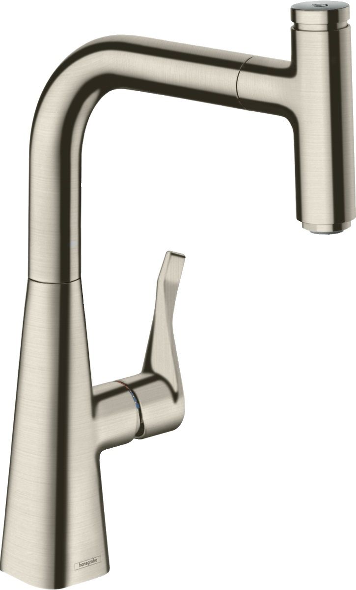 Hansgrohe Metris Select M71 bateria kuchenna stojąca stal 73802800