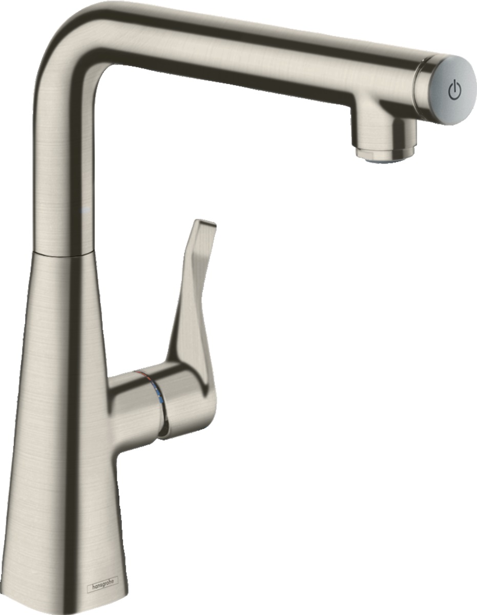 Hansgrohe Metris Select M71 bateria kuchenna stojąca stalowa 14847800