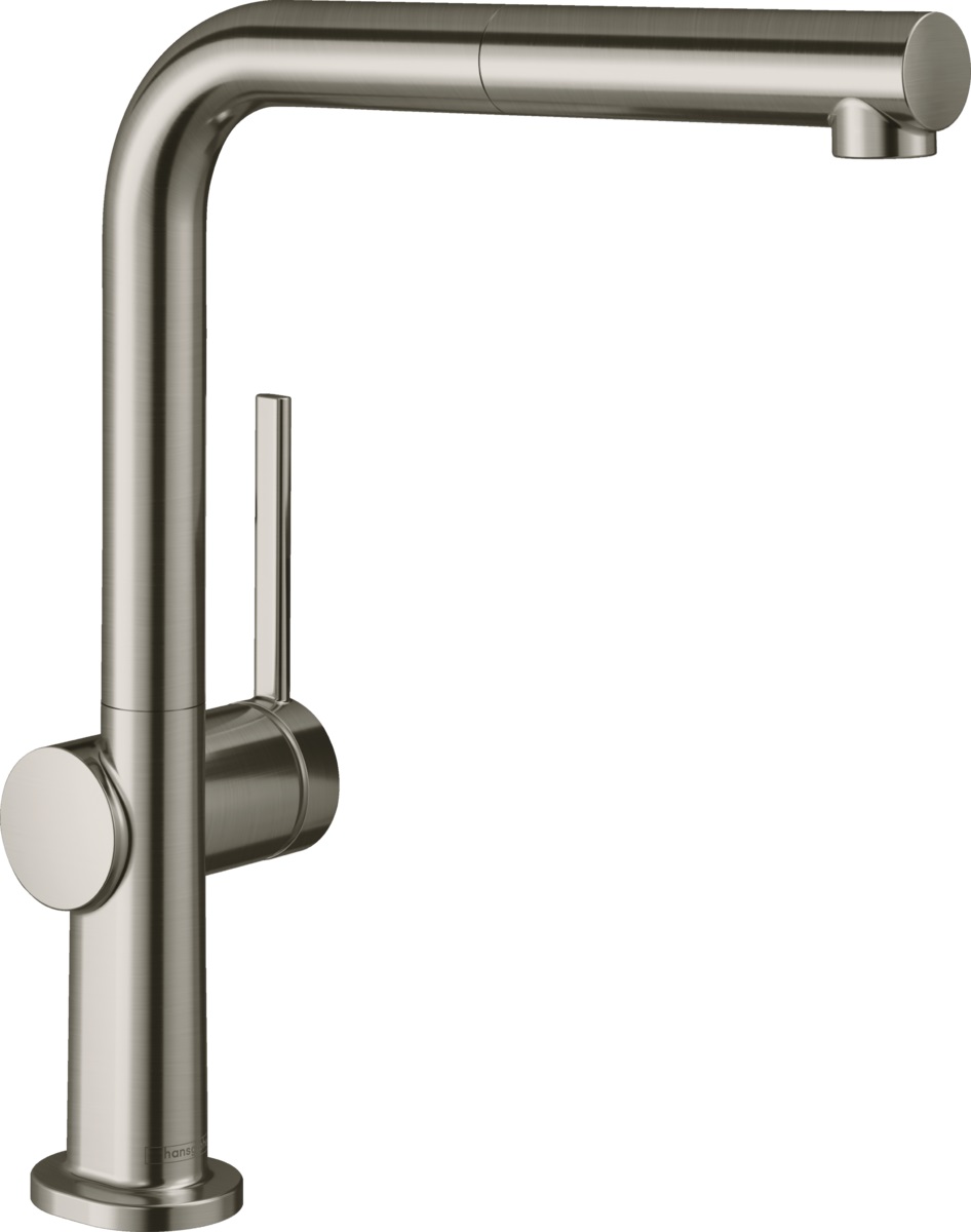 Hansgrohe Talis M54 bateria kuchenna stojąca z wyciąganą wylewką stal szlachetna 72809800