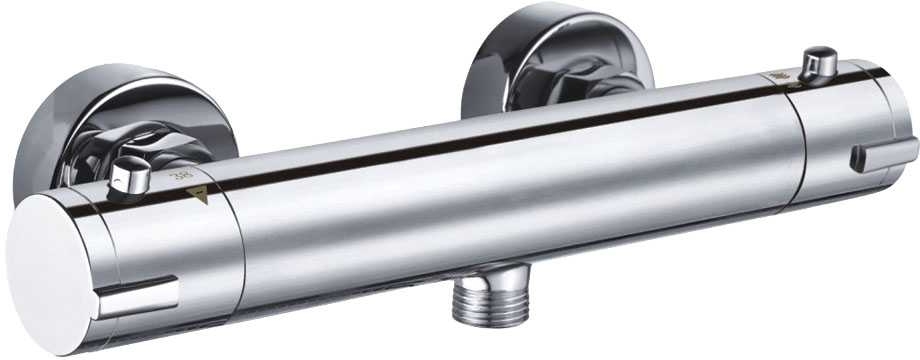 Invena bateria prysznicowa ścienna termostatyczna chrom BT-00-001