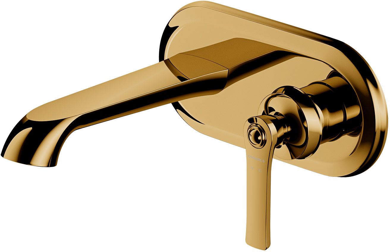 Omnires Armance bateria umywalkowa podtynkowa złoty połysk AM5215GL