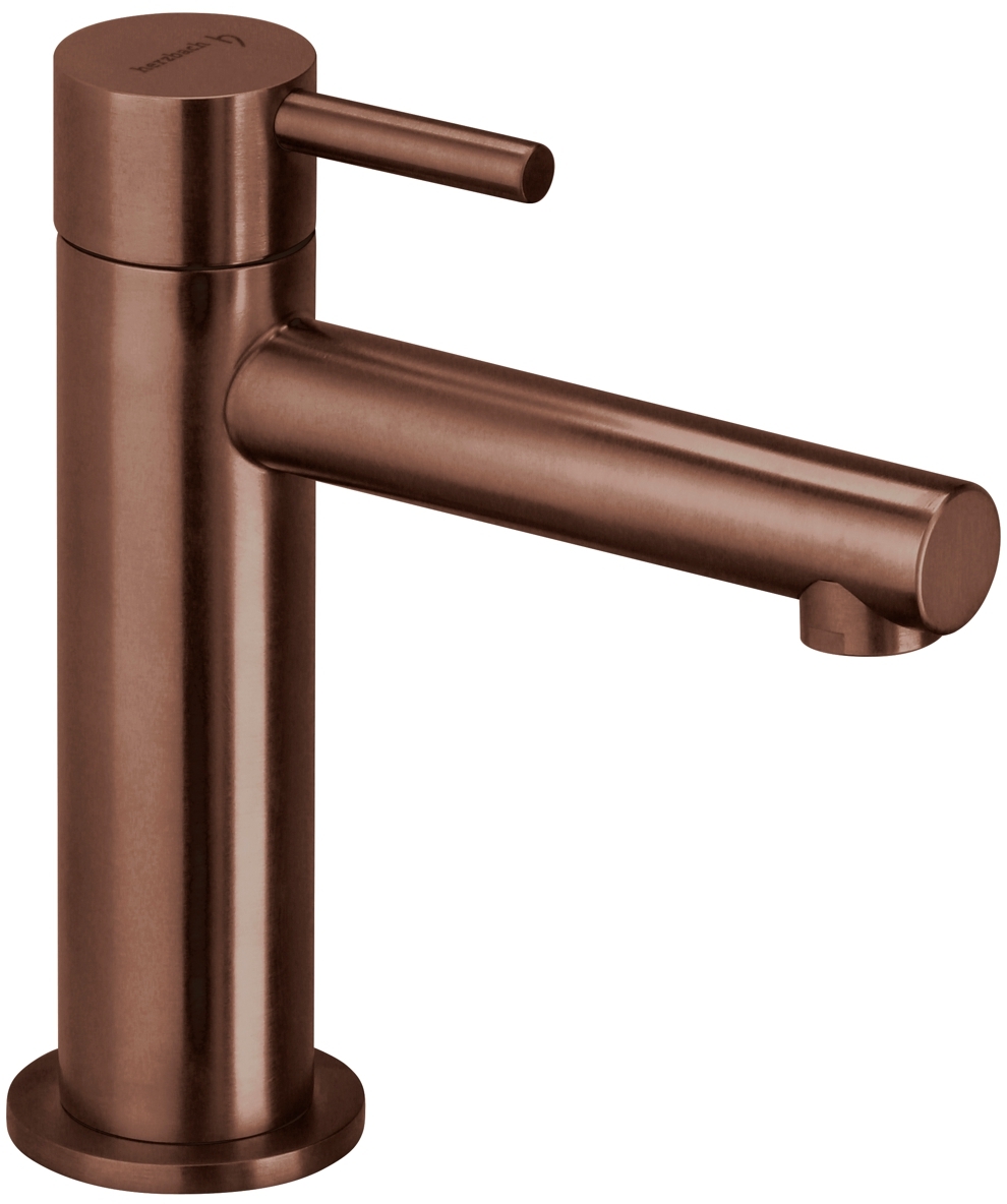 Herzbach Design iX PVD bateria umywalkowa stojąca miedź 21.133210.1.39