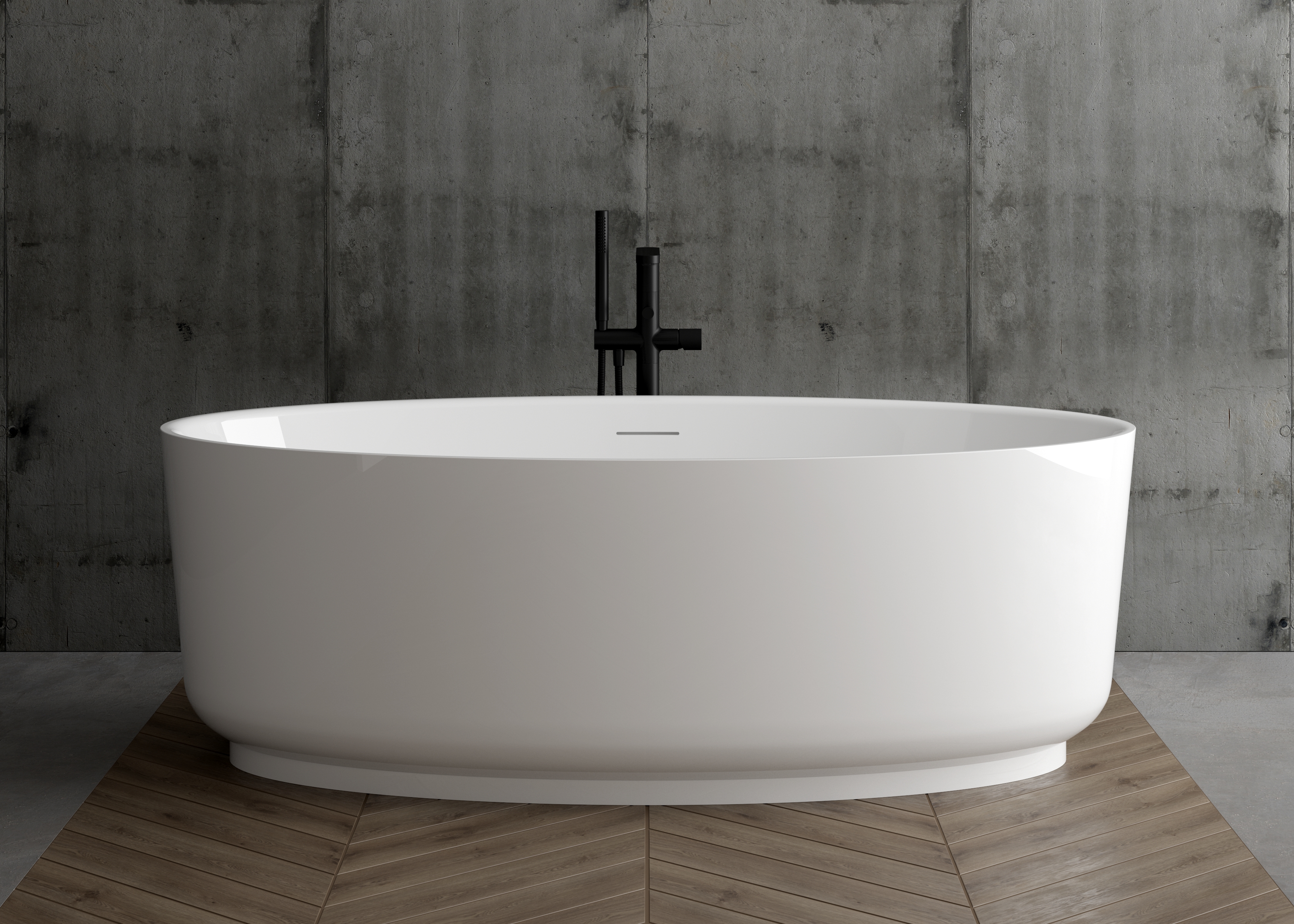 Ksuro 03 wanna wolnostojąca 170x85 cm akrylowa biała 32006000 - Wysyłka w 24h