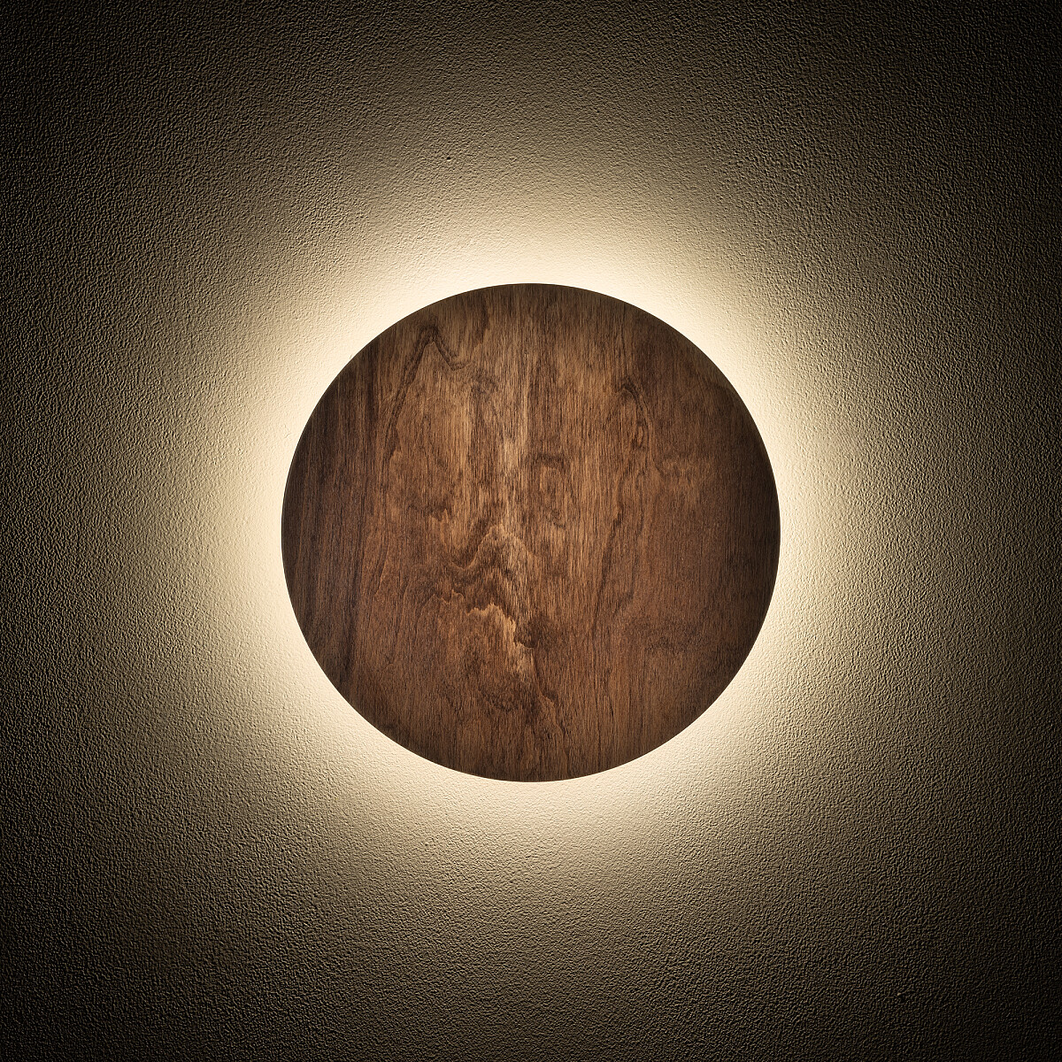 Nowodvorski Lighting Ring Timber Led kinkiet 1x13 W ciemne drewno 11291