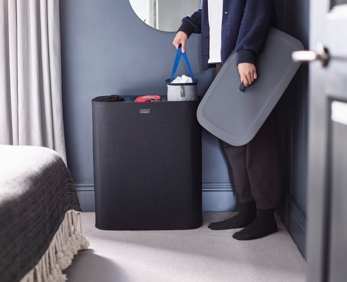 Joseph Joseph Tota Trio kosz na bieliznę i pranie 90 l czarny 50025