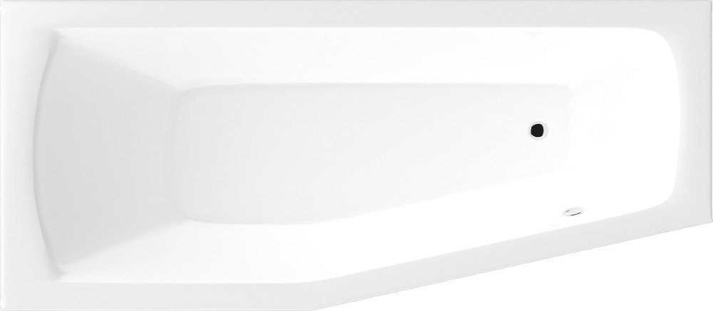 Aqualine Opava wanna narożna 160x70 cm lewa biała C1670 - Wysyłka w 24h