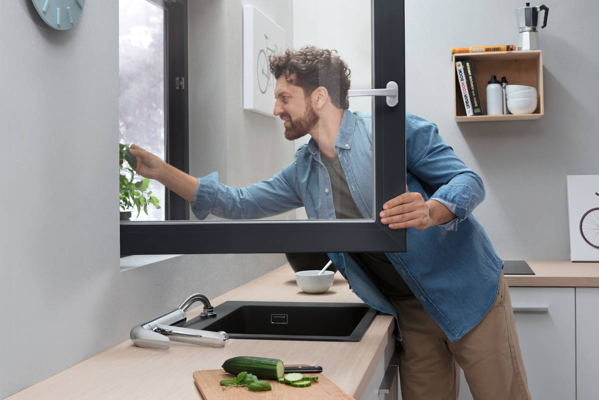 Hansgrohe Focus M42 bateria kuchenna stojąca podokienna chrom 71807000