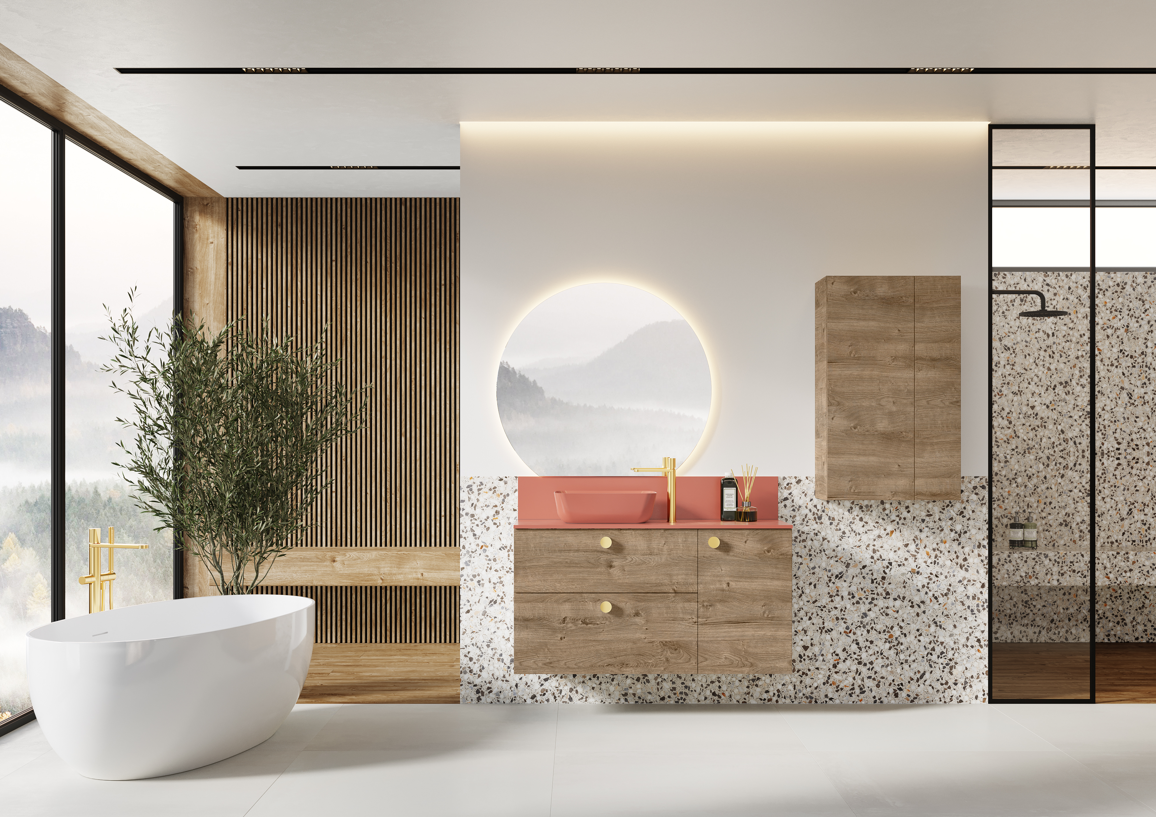 Elita For All szafka 60x31,6x100 cm boczna wisząca dąb RE140600067050