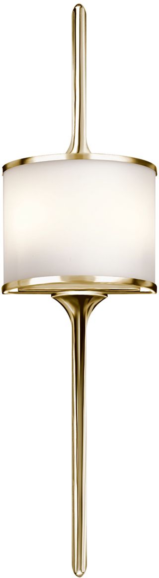 Elstead Lighting Mona kinkiet 2x3 W polerowany mosiądz KL-MONA-L-PB