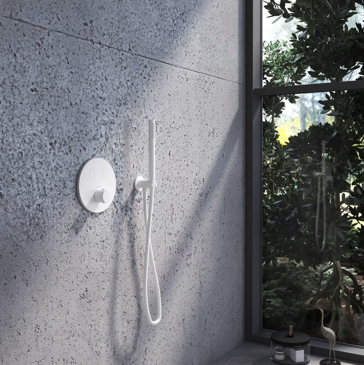 Kronenbach Smart Push bateria wannowo-prysznicowa podtynkowa termostatyczna biały mat 19044002WM - Wysyłka w 24h