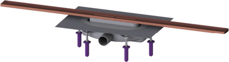 Kessel Linearis Infinity odpływ liniowy prysznicowy 90 cm miedź szczotkowana 45303.09