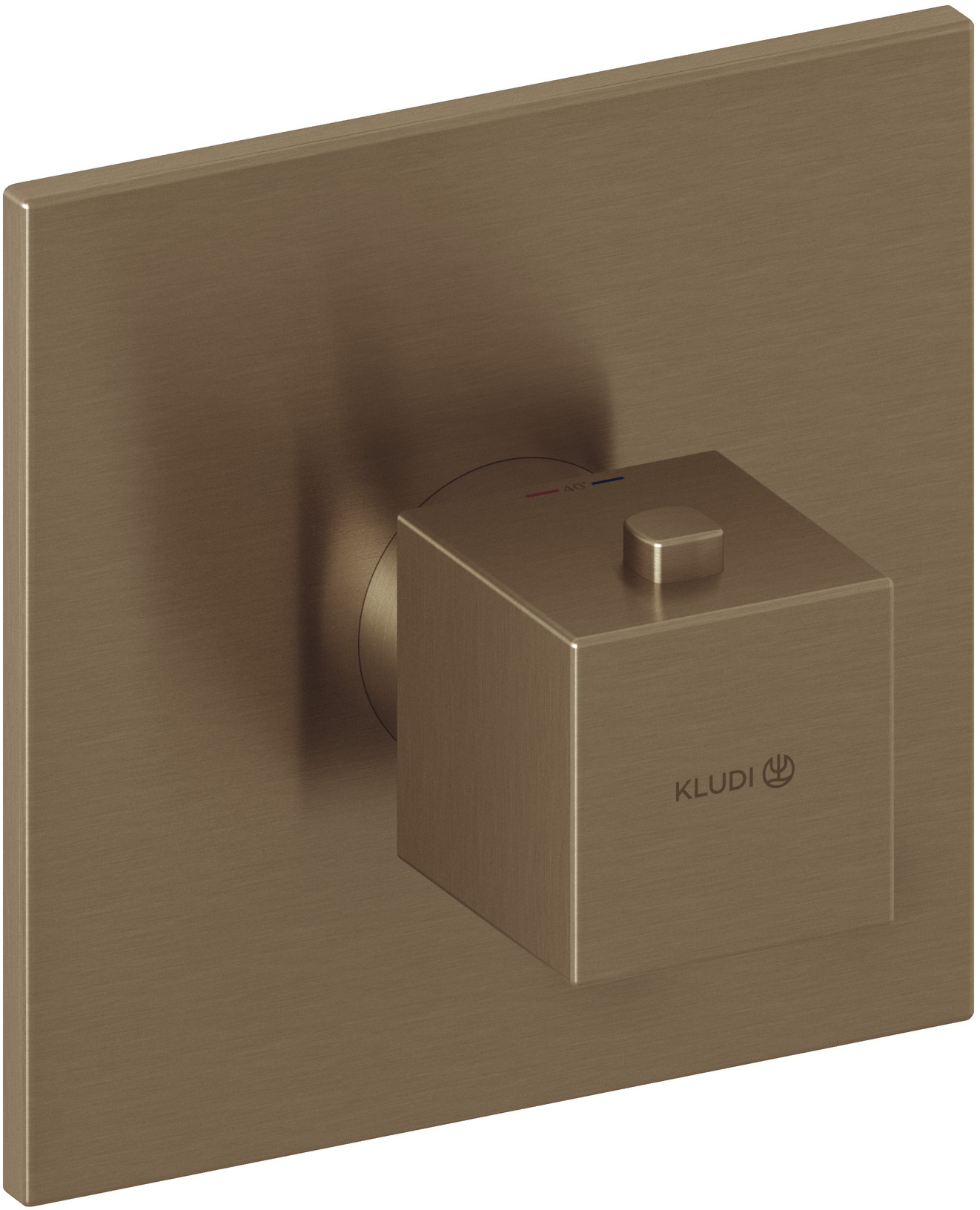 Kludi Decus bateria prysznicowa podtynkowa termostatyczna brąz szczotkowany 54739N175