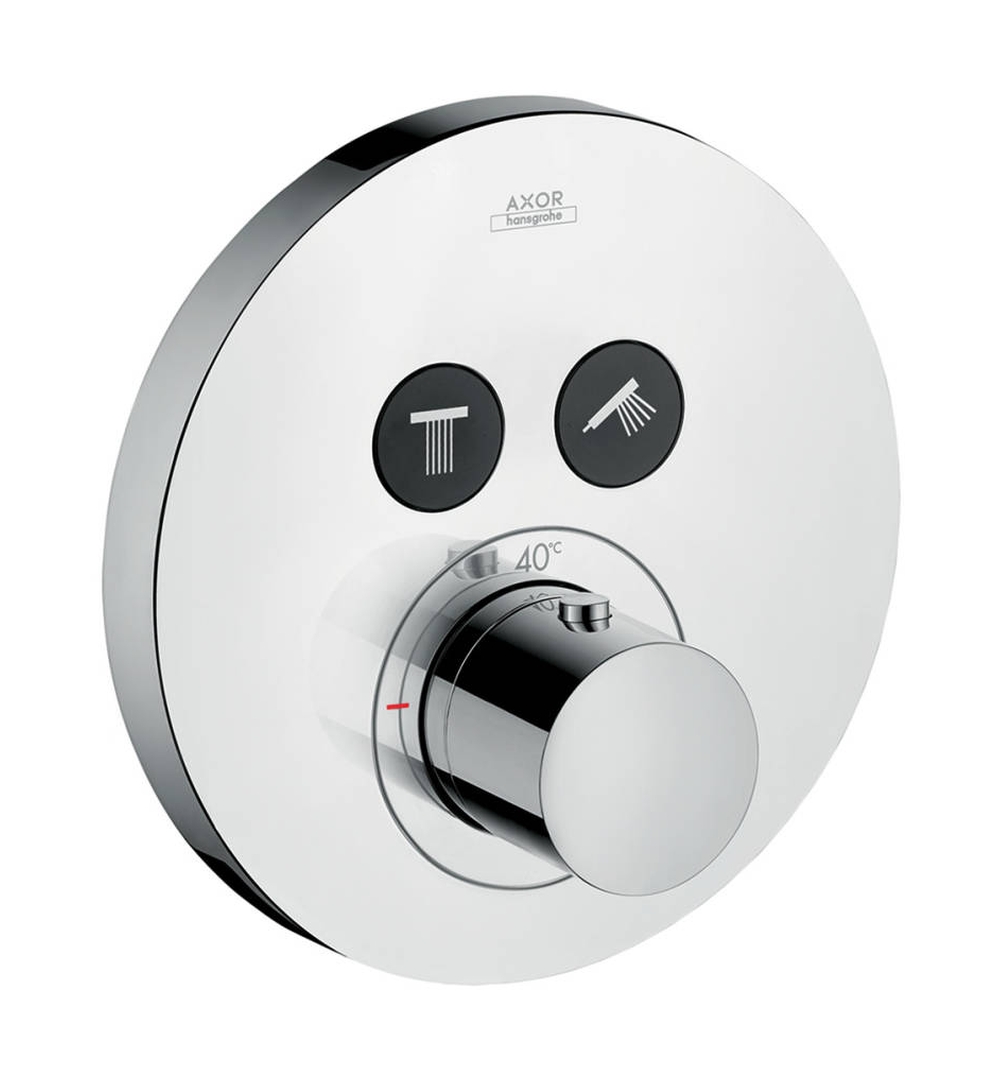 Axor ShowerSelect Round bateria wannowo-prysznicowa podtynkowa termostatyczna chrom 36723000