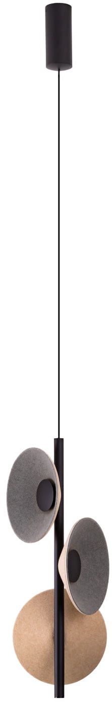 MaxLight Puro lampa wisząca 8 W szary/popielaty-kremowa P0563