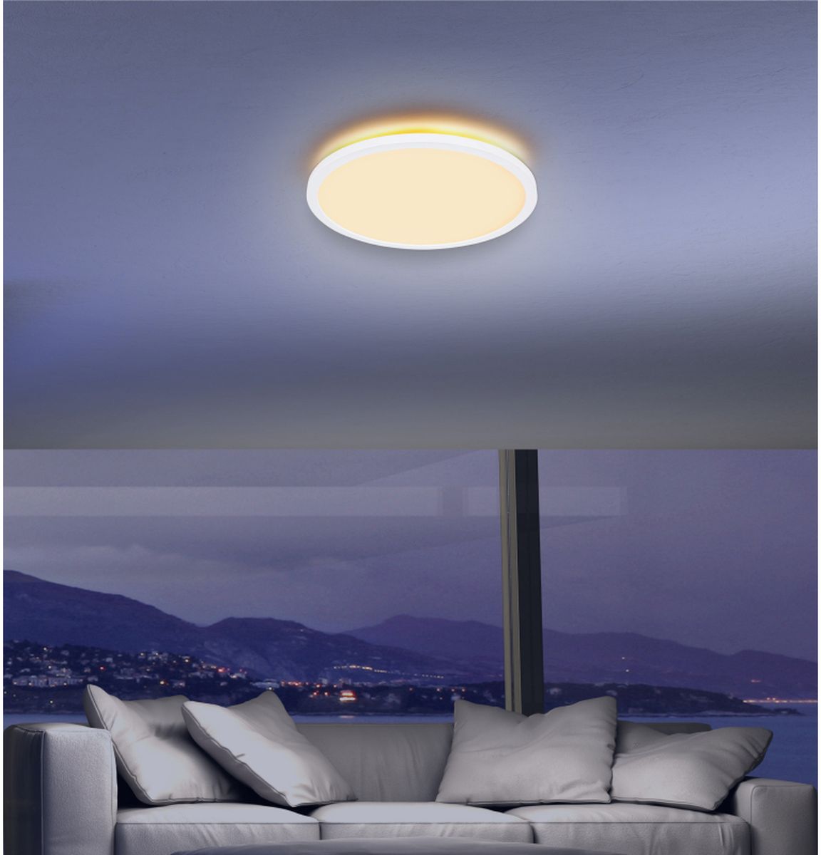 Globo Lighting Sapana plafon 1x18W LED biały/satynowy 41562-18W