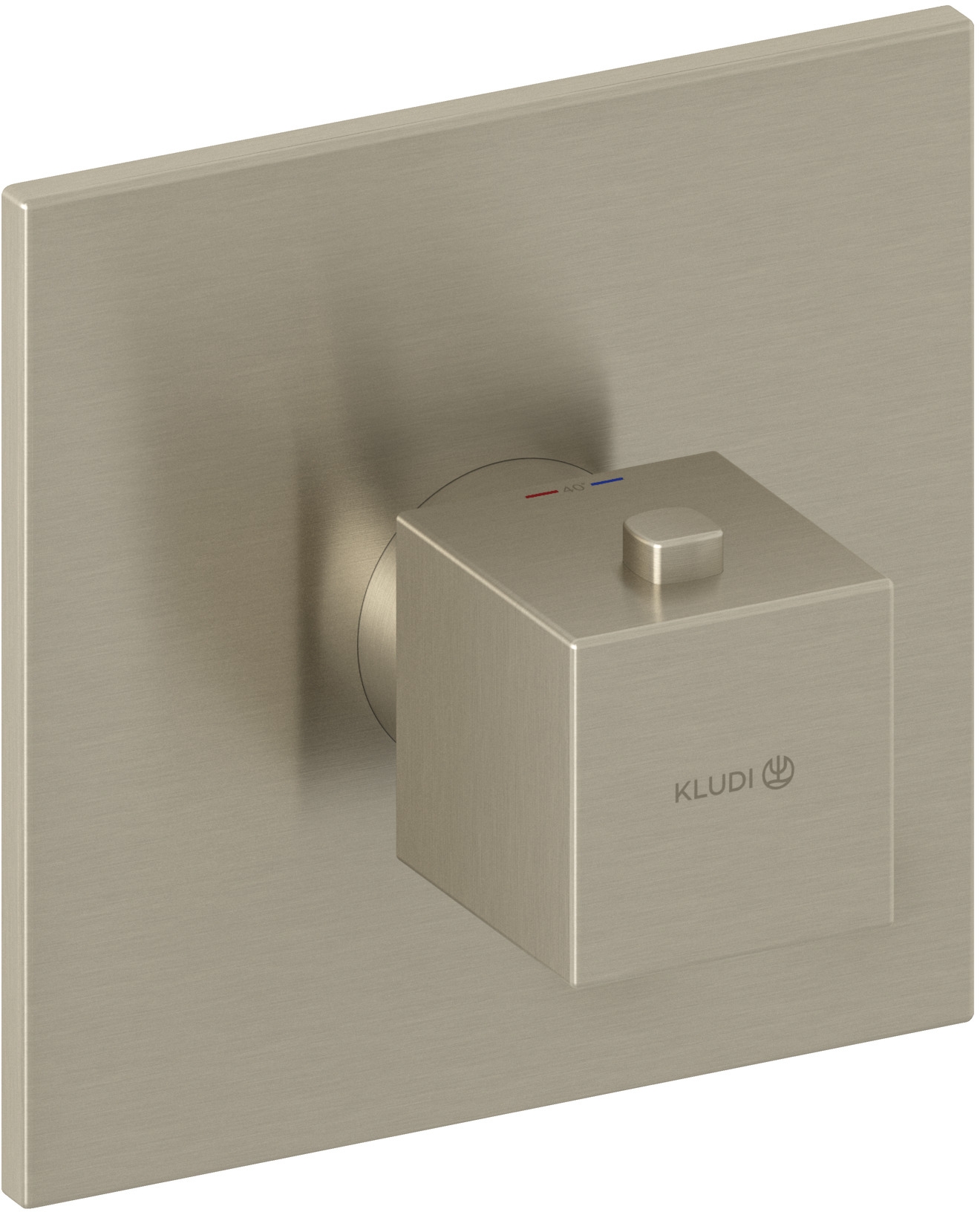 Kludi Decus bateria prysznicowa podtynkowa termostatyczna nikiel szczotkowany 54739N575