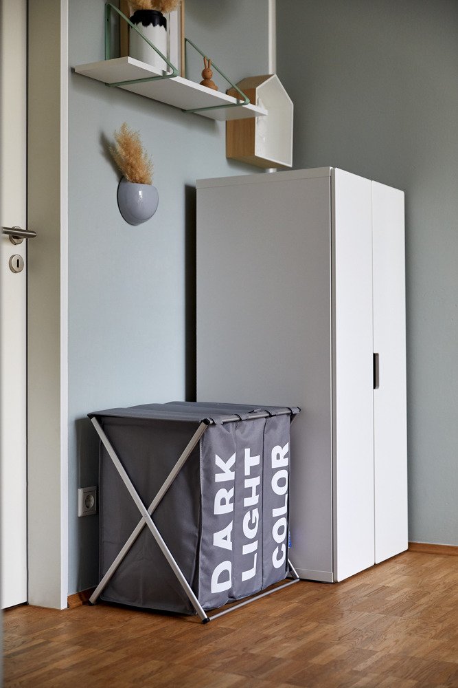 Wenko Trio kosz na pranie 118 l ciemnoszary 62092100 - Wysyłka w 24h