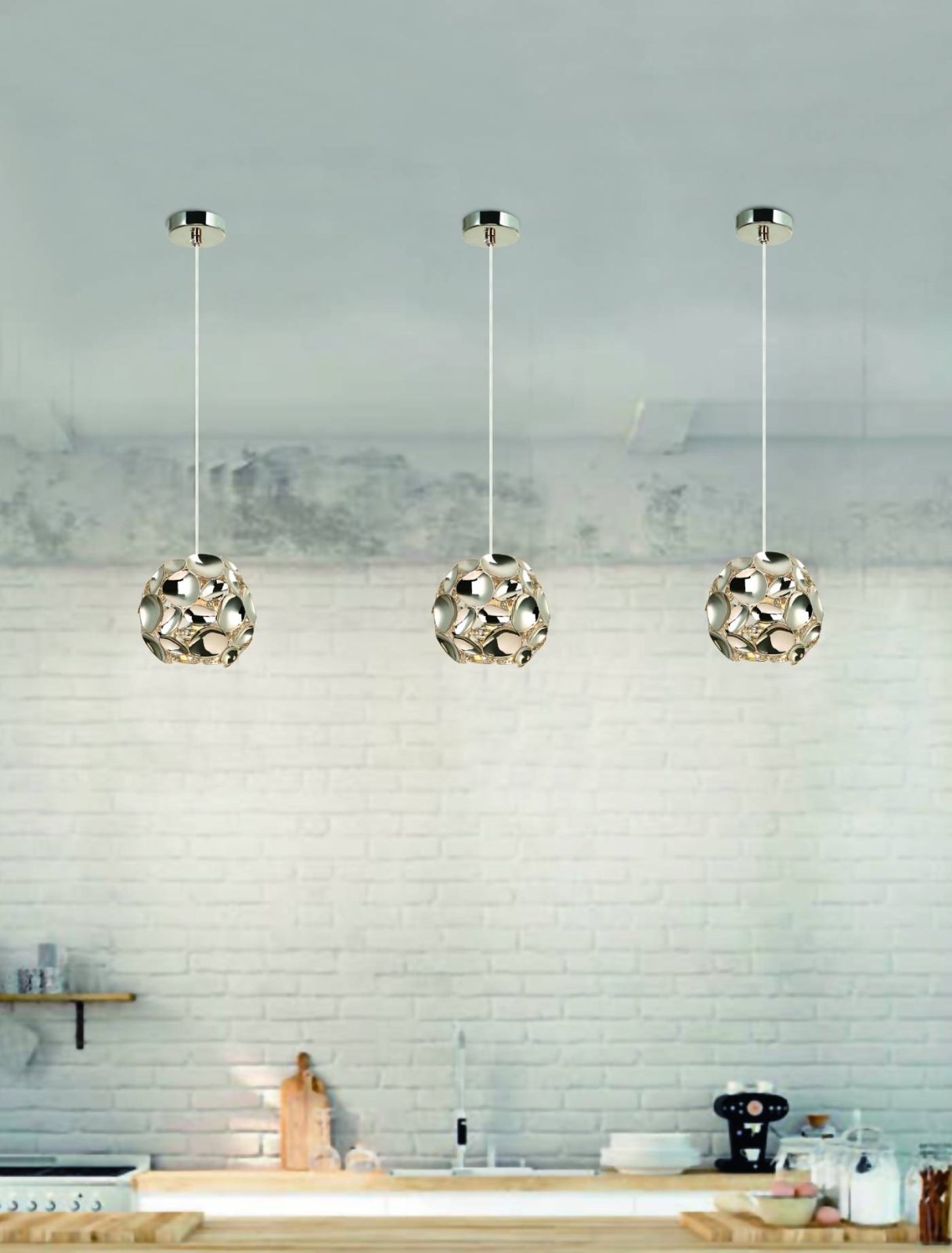 Open Design Carera Cromo S lampa wisząca 1x7W chrom OR80179