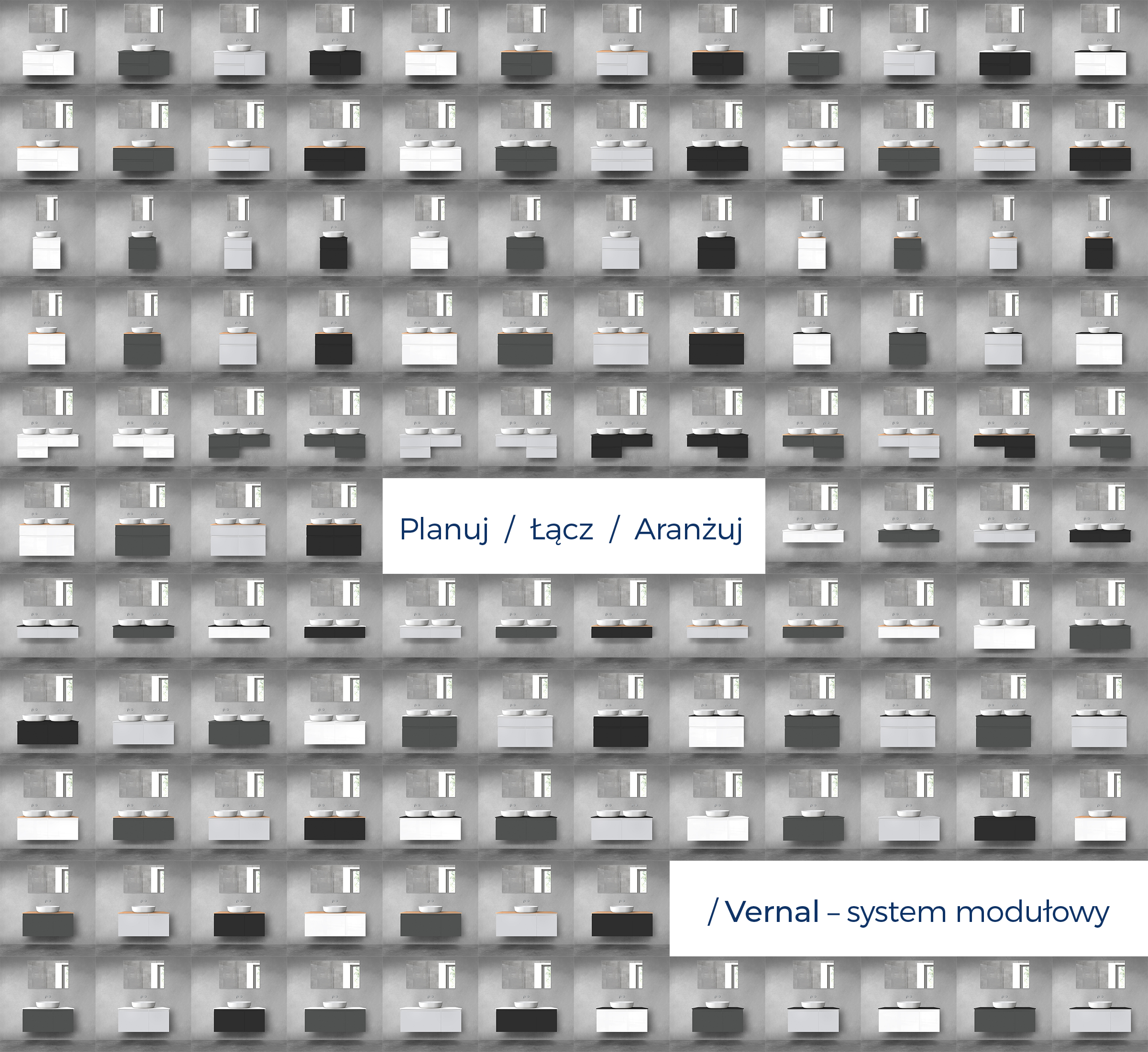 Oltens Vernal zestaw mebli łazienkowych 100 cm z blatem biały połysk/dąb 68203000 - Wysyłka w 24h