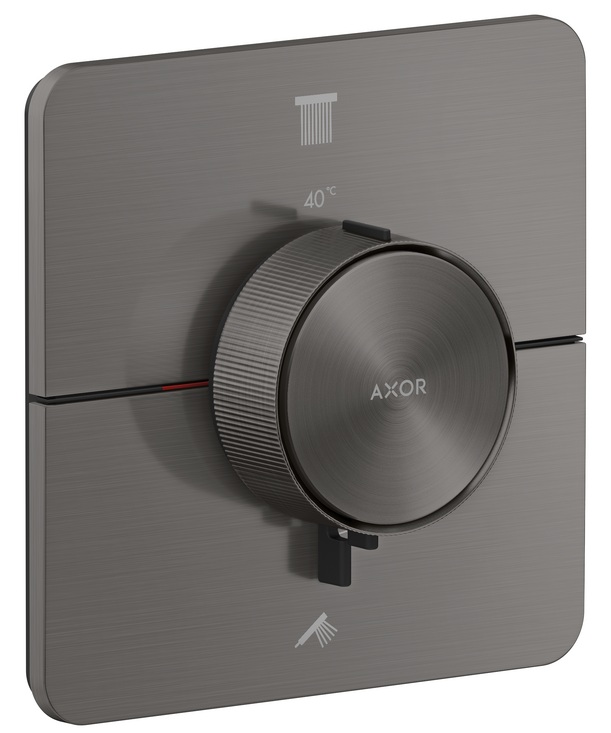 Axor ShowerSelect ID bateria wannowo-prysznicowa podtynkowa termostatyczna Czarny Chrom Szczotkowany 36754340