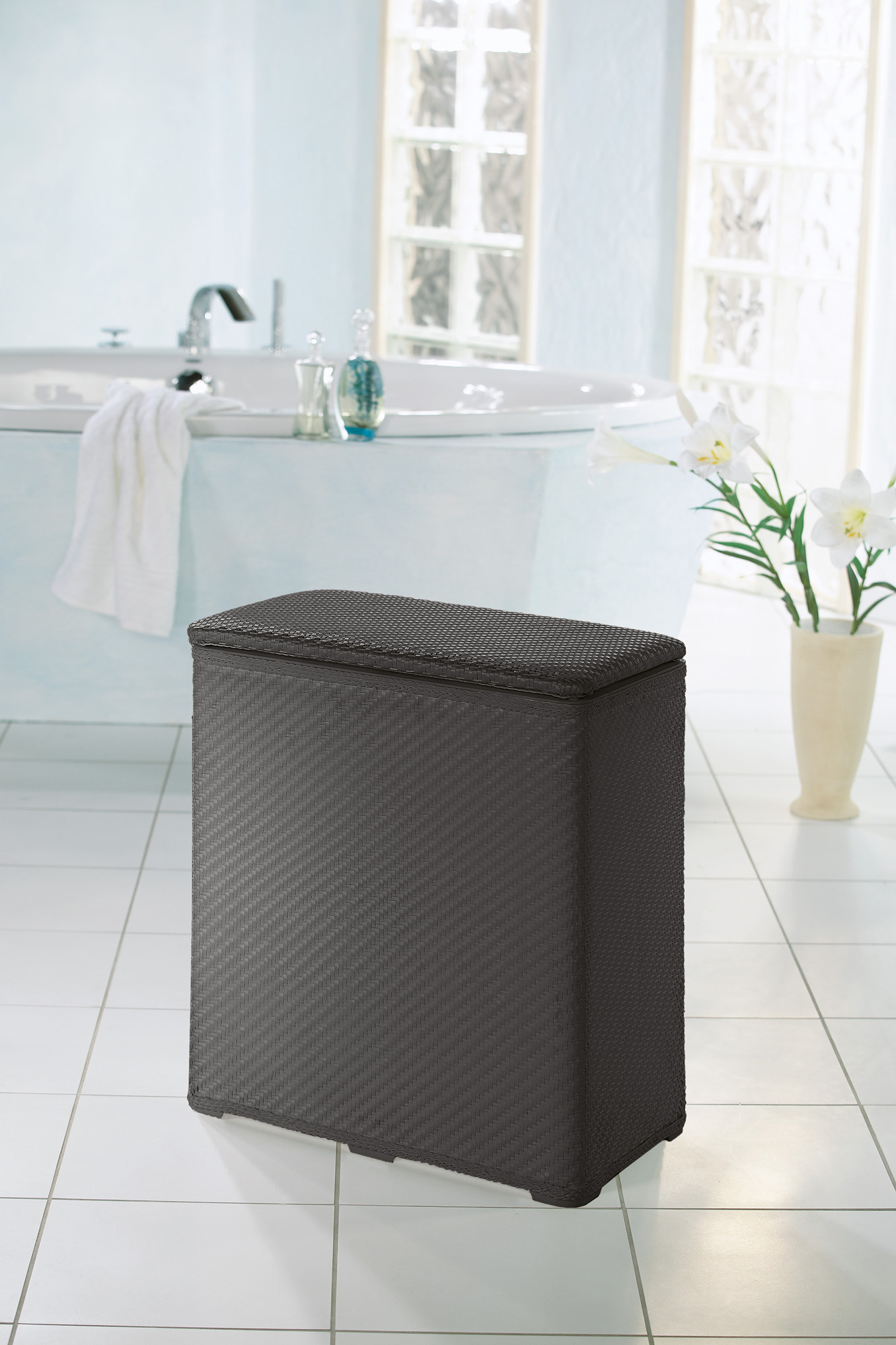 Kleine Wolke Wascheboy kosz na bieliznę i pranie 48x27x55 cm szary 5067948860 - Wysyłka w 24h