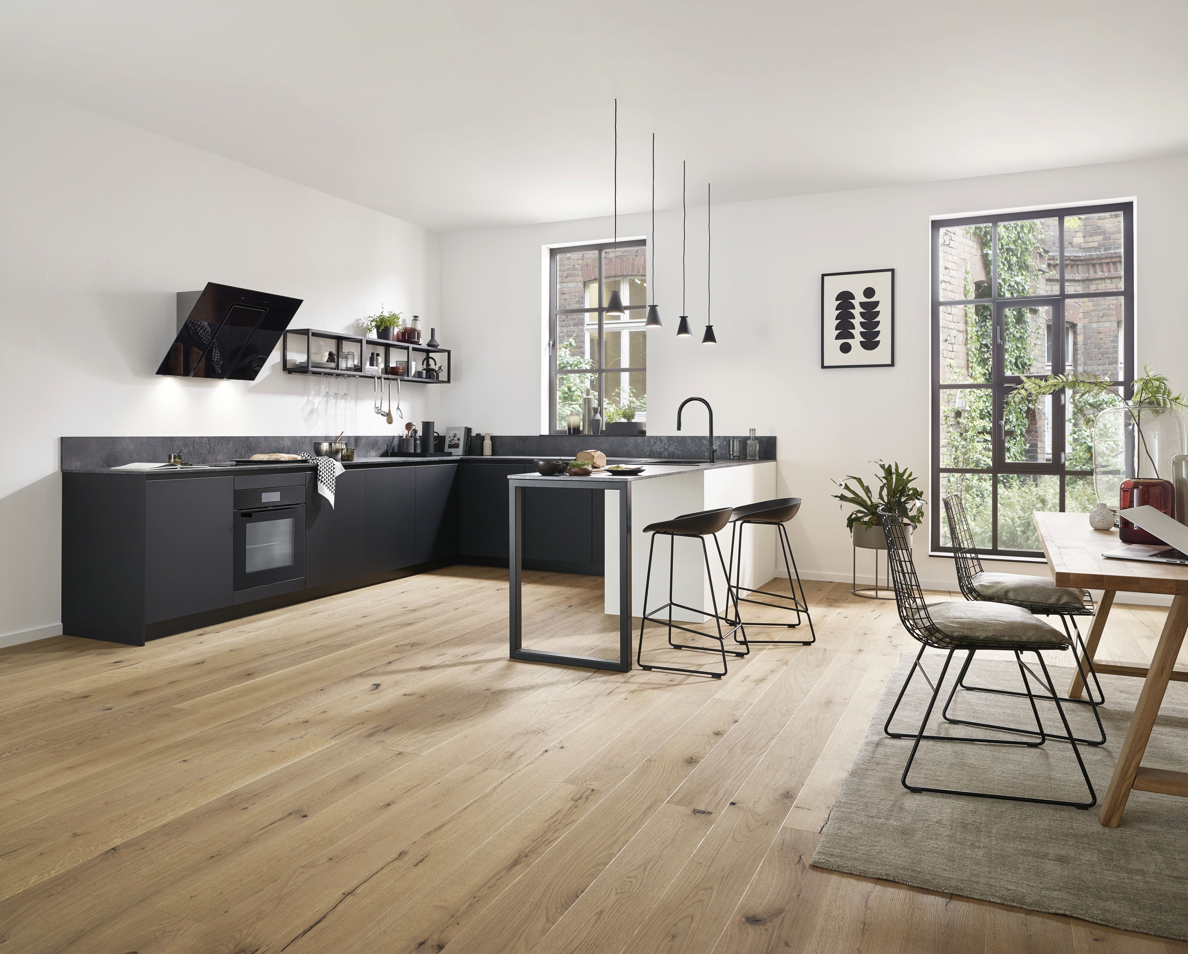 Hansgrohe Talis M54 bateria kuchenna stojąca czarny mat 72800670