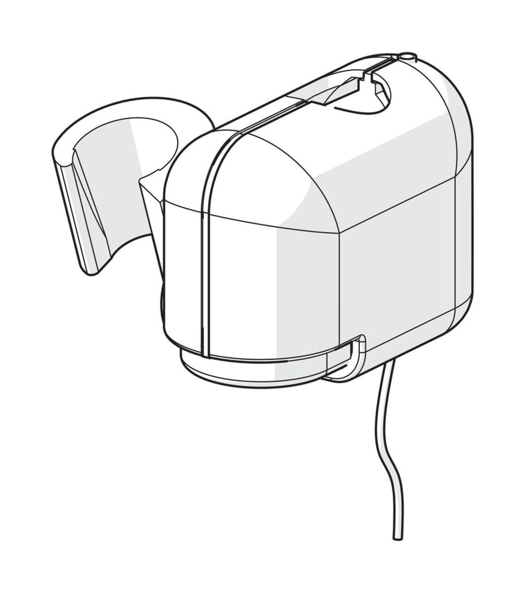 Oras uchwyt prysznicowy przesuwny chrom 259880