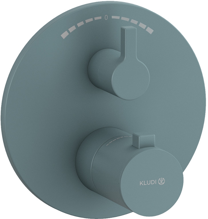 Kludi Nova Fonte Puristic bateria wannowo-prysznicowa podtynkowa termostatyczna morski mat 20810O315