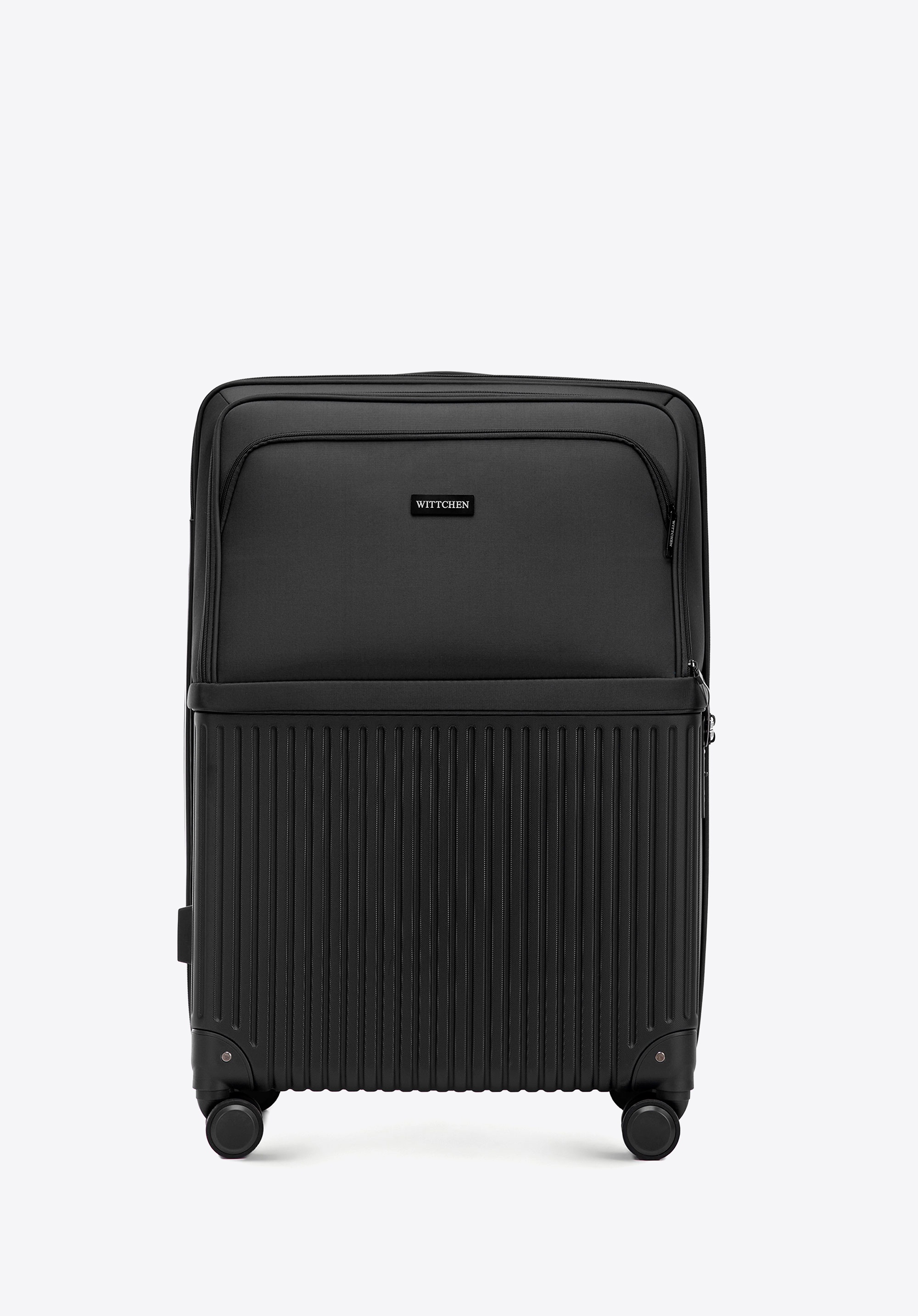 Dodatkowy rabat 25% - Duża walizka z ABS-u i nylonu czarna