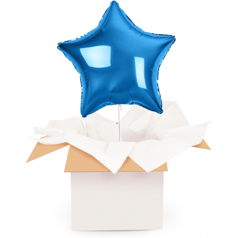 Niebieska Gwiazdka - Balon z helem