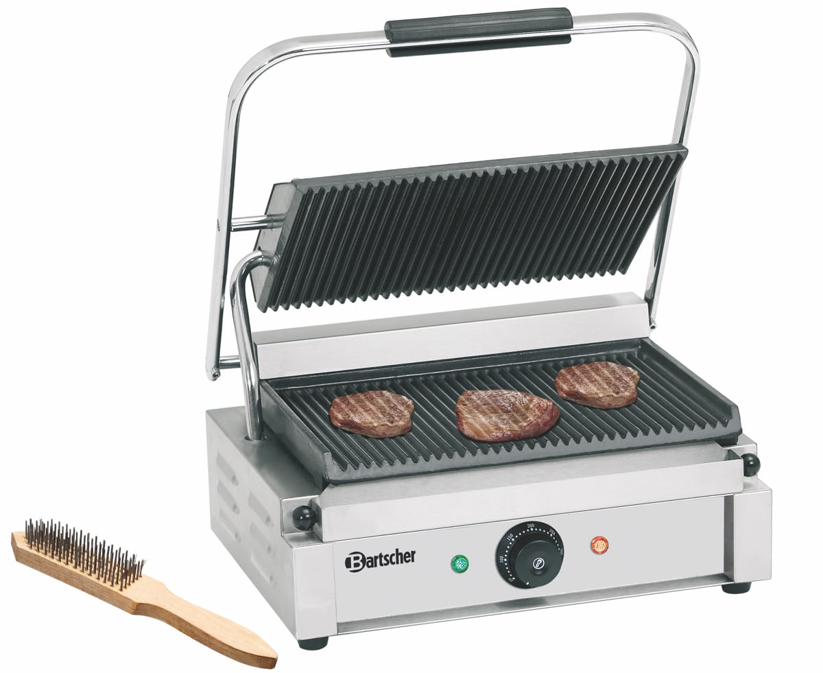 Grill kontaktowy, panini ryflowany Bartscher