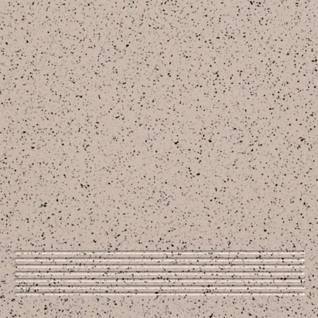 Gres techniczny stopnica MONT BLANC beige-black mat 30x30 gat. I