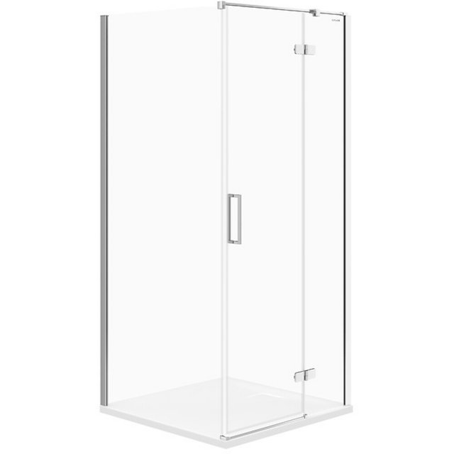 CERSANIT Kabina prysznicowa kwadratowa JOTA 90x195 PRAWA szkło transp