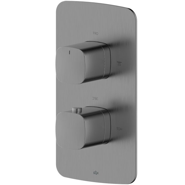 KFA Bateria prysznicowa MALAGA podtynkowa termostatyczna solo gun met