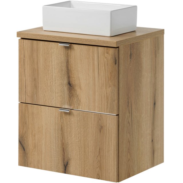 COMAD Zestaw mebli NOVA OAK szafka z blatem 50 cm, umywalka GAJA