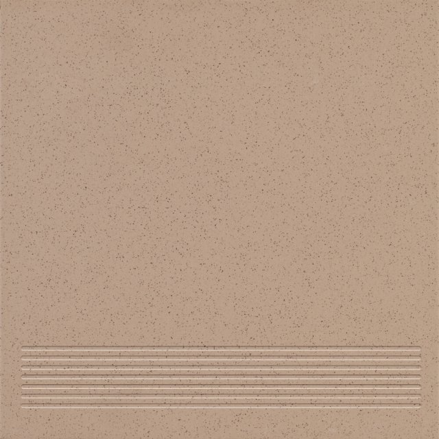 Gres techniczny stopnica KRONOS dark beige mat 30x30 gat. I